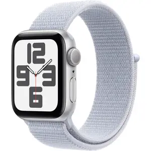 Apple Watch SE GPS 40mm Silver Aluminium Case with Blue Cloud Sport Loop Apple Watch SE GPS 40mm Silver Aluminium Case with Blue Cloud Sport Loop