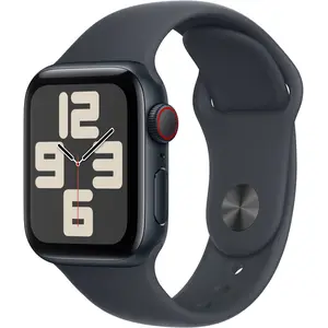 Apple Watch SE GPS + Cellular 44mm Midnight Aluminium Case with Midnight Sport Band, S/M Apple Watch SE GPS + Cellular 44mm Midnight Aluminium Case with Midnight Sport Band, S/M