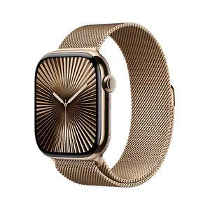Apple Watch Series 10 GPS + Cellular 46mm Gold Titanium Case with Gold Milanese Loop, S/M Apple Watch Series 10 GPS + Cellular 46mm Gold Titanium Case with Gold Milanese Loop, S/M