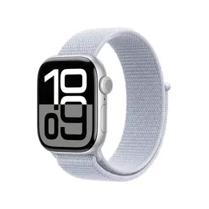 Apple Watch Series 10 GPS 42mm Silver Aluminium Case with Blue Cloud Sport Loop Apple Watch Series 10 GPS 42mm Silver Aluminium Case with Blue Cloud Sport Loop