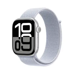 Apple Watch Series 10 GPS 46mm Silver Aluminium Case with Blue Cloud Sport Loop Apple Watch Series 10 GPS 46mm Silver Aluminium Case with Blue Cloud Sport Loop