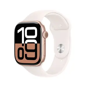 Apple Watch Series 10 GPS + Cellular 46mm Rose Gold Aluminium Case with Light Blush Sport Band, M/L Apple Watch Series 10 GPS + Cellular 46mm Rose Gold Aluminium Case with Light Blush Sport Band, M/L