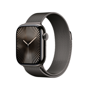 Apple Watch Series 10 GPS + Cellular 42mm Slate Titanium Case with Slate Milanese Loop