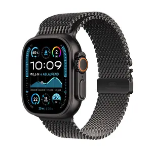 Apple Watch Ultra 2 GPS + Cellular 49mm Black Titanium Case with Black Titanium Milanese Loop, S Apple Watch Ultra 2 GPS + Cellular 49mm Black Titanium Case with Black Titanium Milanese Loop, S