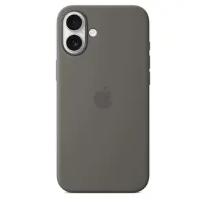 iPhone 16 Plus Silicone Case with MagSafe, Stone Gray iPhone 16 Plus Silicone Case with MagSafe, Stone Gray