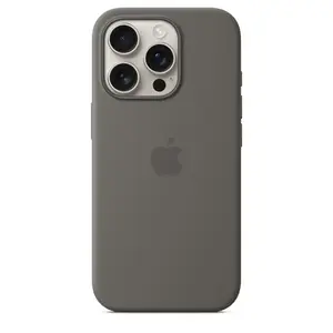iPhone 16 Pro Silicone Case with MagSafe, Stone Gray iPhone 16 Pro Silicone Case with MagSafe, Stone Gray