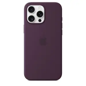 iPhone 16 Pro Max Silicone Case with MagSafe, Plum iPhone 16 Pro Max Silicone Case with MagSafe, Plum