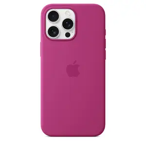 iPhone 16 Pro Max Silicone Case with MagSafe, Fuchsia iPhone 16 Pro Max Silicone Case with MagSafe, Fuchsia