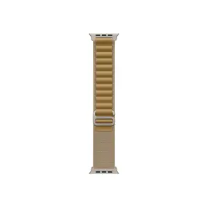 49mm Tan Alpine Loop - Medium, Natural Titanium Finish 49mm Tan Alpine Loop - Medium, Natural Titanium Finish