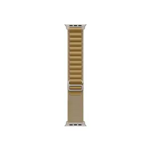 49mm Tan Alpine Loop - Large, Natural Titanium Finish 49mm Tan Alpine Loop - Large, Natural Titanium Finish