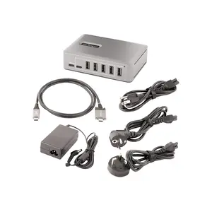 10-Port USB-C Hub 8xUSB-A/2xUSB-C USB C Verteiler mit 65 W Netzteil USB 3.1 / 3.2 Gen 2 10 Gbit/s Adapter USB C auf USB A USB Typ C Splitter mit 2x BC 1.2 Ports und verriegelbarem Kabel 10-Port USB-C Hub 8xUSB-A/2xUSB-C USB C Verteiler mit 65 W Netzteil USB 3.1 / 3.2 Gen 2 10 Gbit/s Adapter USB C auf USB A USB Typ C Splitter mit 2x BC 1.2 Ports und verriegelbarem Kabel