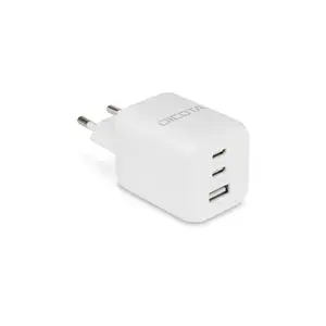 Compact 3-Port GaN Wall Charger (65W) EU white Compact 3-Port GaN Wall Charger (65W) EU white