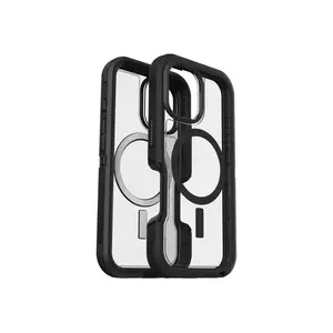 Defender Series XT Hülle für Apple iPhone 16 Kompatibel mit MagSafe Dark Side (transparent/schwarz) Defender Series XT Hülle für Apple iPhone 16 Kompatibel mit MagSafe Dark Side (transparent/schwarz)