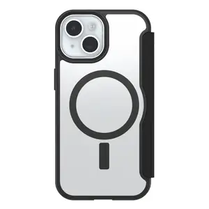 React Folio Series Flip-Hülle für Apple iPhone 13 14 15 kompatibel mit MagSafe Black Crystal React Folio Series Flip-Hülle für Apple iPhone 13 14 15 kompatibel mit MagSafe Black Crystal