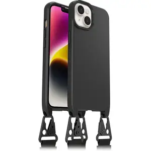 React Necklace hintere Abdeckung für Apple iPhone 14 Schwarz kompatibel mit MagSafe React Necklace hintere Abdeckung für Apple iPhone 14 Schwarz kompatibel mit MagSafe