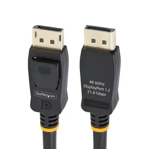 StarTech 2m DisplayPort 1.2 Kabel 10er Pack VESA-zertifiziert, DP Monitor Kabel mit einrastenden DP-Steckern, 4K 60Hz UHD StarTech 2m DisplayPort 1.2 Kabel 10er Pack VESA-zertifiziert, DP Monitor Kabel mit einrastenden DP-Steckern, 4K 60Hz UHD