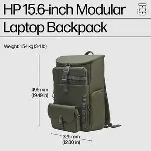 15,6 Zoll Modularer Laptop Rucksack, Rucksack, 39,6 cm (15.6"), 1,54 kg 15,6 Zoll Modularer Laptop Rucksack, Rucksack, 39,6 cm (15.6"), 1,54 kg