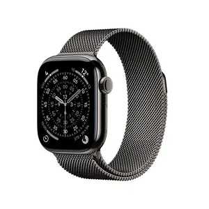 Apple Watch Series 11 GPS + Cellular 46mm Slate Titanium Case with Slate Milanese Loop M/L Apple Watch Series 11 GPS + Cellular 46mm Slate Titanium Case with Slate Milanese Loop M/L