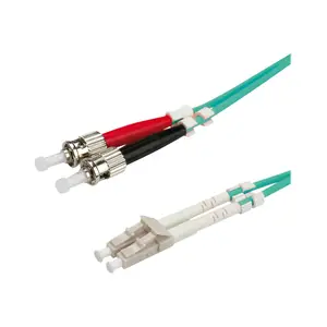 Roline LWL-Kabel 50/125µm OM3, LC/ST, türkis Roline LWL-Kabel 50/125µm OM3, LC/ST, türkis
