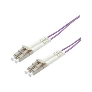 Roline LWL-Kabel 50/125µm OM4, LC/LC, violett Roline LWL-Kabel 50/125µm OM4, LC/LC, violett