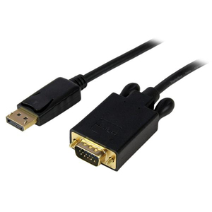 DisplayPort/VGA Anschlusskabel Stecker/Stecker Schwarz 1,8 m